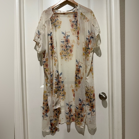 Band‎ Of Gypsies Women XS/S Open Front Boho Style Long Kimono - Picture 1 of 6